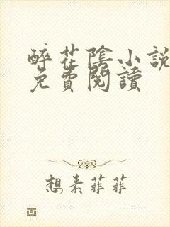 醉花阴小说全文免费阅读