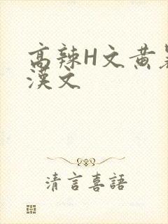 高辣H文黄暴糙汉文
