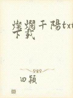 灿烂千阳txt下载