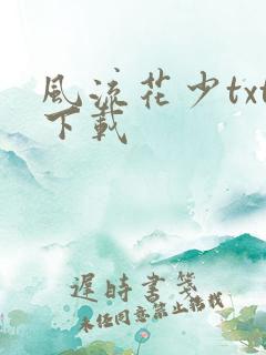 风流花少txt下载