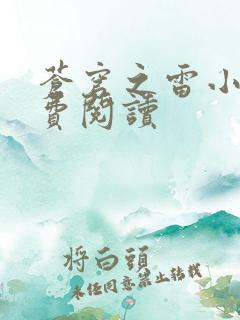 苍穹之雷小说免费阅读