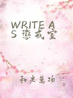 WRITE AS 惩戒室