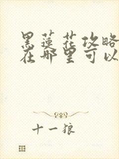 黑莲花攻略手册在哪里可以免费阅读