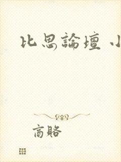 比思论坛 小说