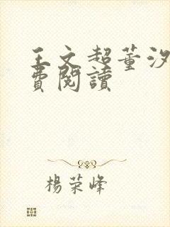 王文超董汐瑜免费阅读