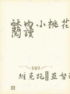 酥肉小桃花全文阅读