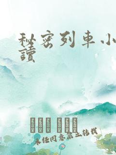 秘密列车小说阅读