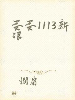 蛋蛋1113新浪