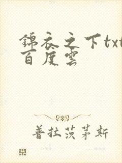 锦衣之下txt百度云