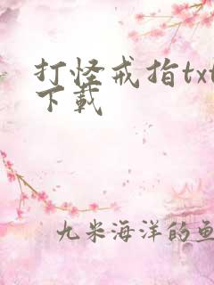 打怪戒指txt下载