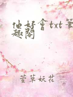 他好会txt笔趣阁