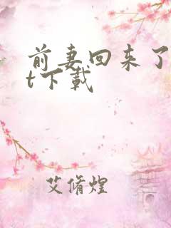 前妻回来了txt下载