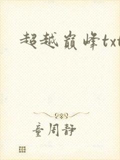 超越巅峰txt