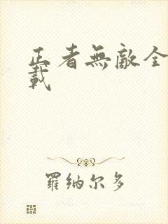 正者无敌全集下载