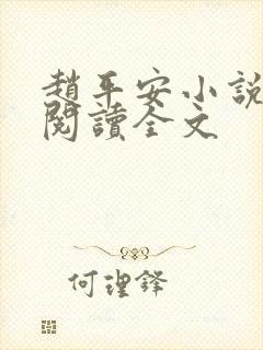 赵平安小说免费阅读全文