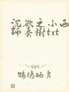 沉欲之小西的教师秦树txt