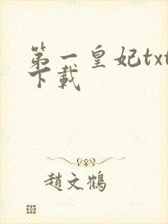 第一皇妃txt下载
