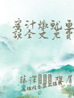 蜜汁炖鱿鱼2小说全文免费阅读