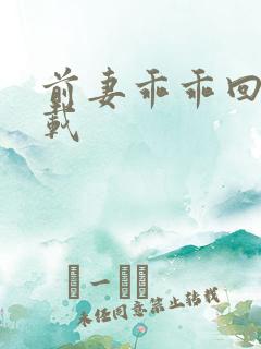 前妻乖乖回来下载