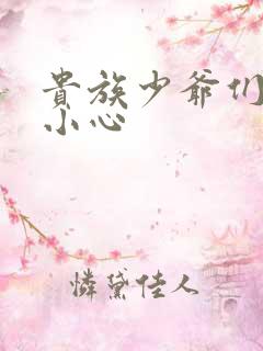 贵族少爷们 请小心