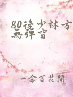 80后少林方丈无弹窗