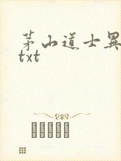 茅山道士异界游txt