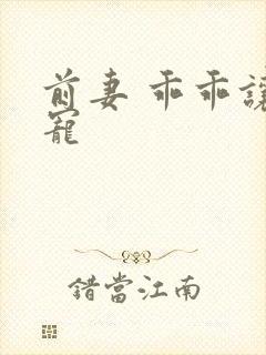 前妻 乖乖让我宠