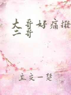 大哥好痛拨出去二哥