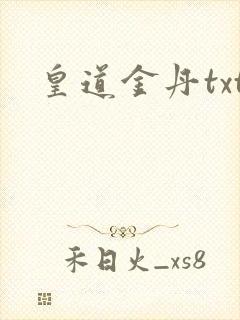 皇道金丹txt