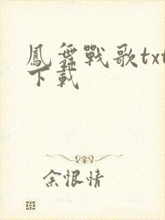 凤舞战歌txt下载