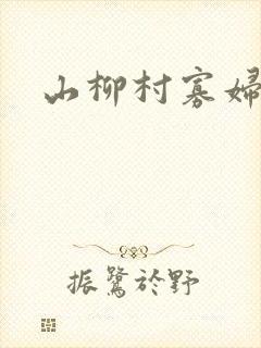 山柳村寡妇情史