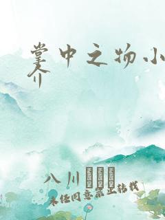 掌中之物小说简介