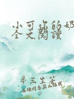 小可你的奶真大全文阅读