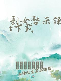 剩女启示录txt下载