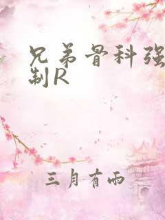 兄弟骨科强年下制R