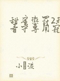 甜蜜惩罚2我是看守专用宠物