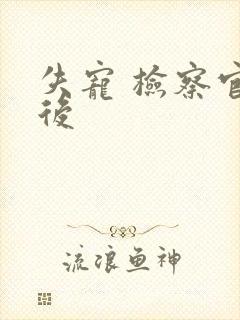 失宠 检察官皇后