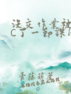 没交作业被老师C了一节课网站