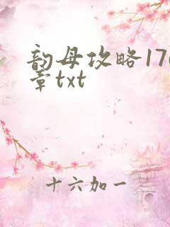 韵母攻略176章txt