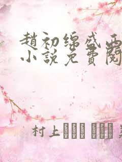 赵初绵盛西舫的小说免费阅读