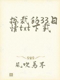 总裁的33日索情txt下载