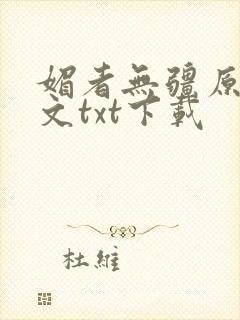媚者无疆原著原文txt下载