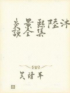 炎景熙陆沐擎小说全集