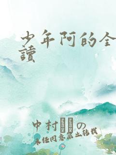 少年阿的全文阅读
