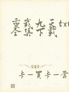 灵武九天txt全集下载