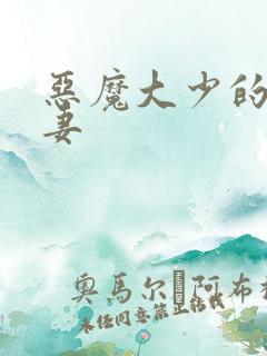 恶魔大少的小鲜妻