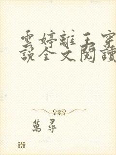 云婷离王穿越小说全文阅读