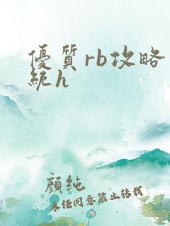 优质rb攻略系统h