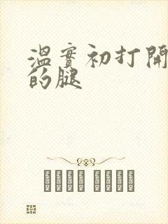 温实初打开眉庄的腿