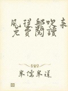 风从那吹来小说免费阅读